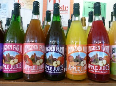 Ringden Fruit Juice display